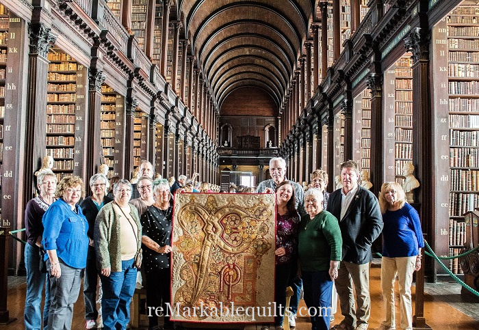 What is a Quilt tour | Mark Sherman Book of Kells quilt at Trinity College