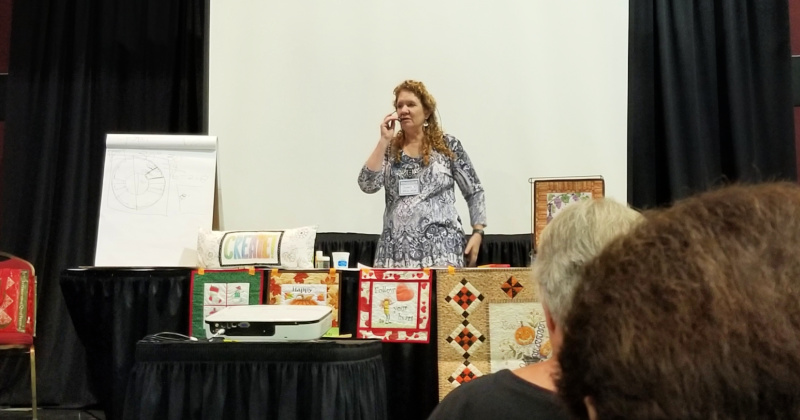 Colored pencil Quilting demonstration