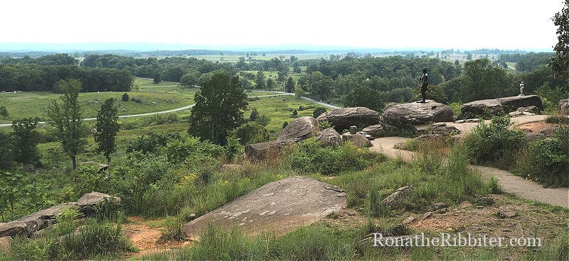 Little Round Top in Gettysburg Battlefield