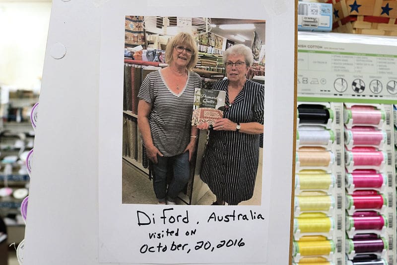 Darlene Grube and guest from Australia