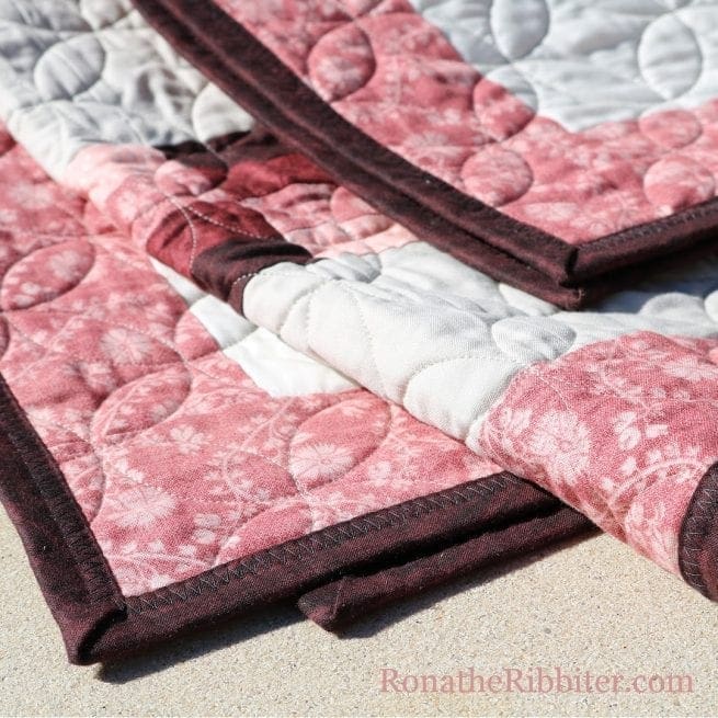 rose window quilt pattern binding