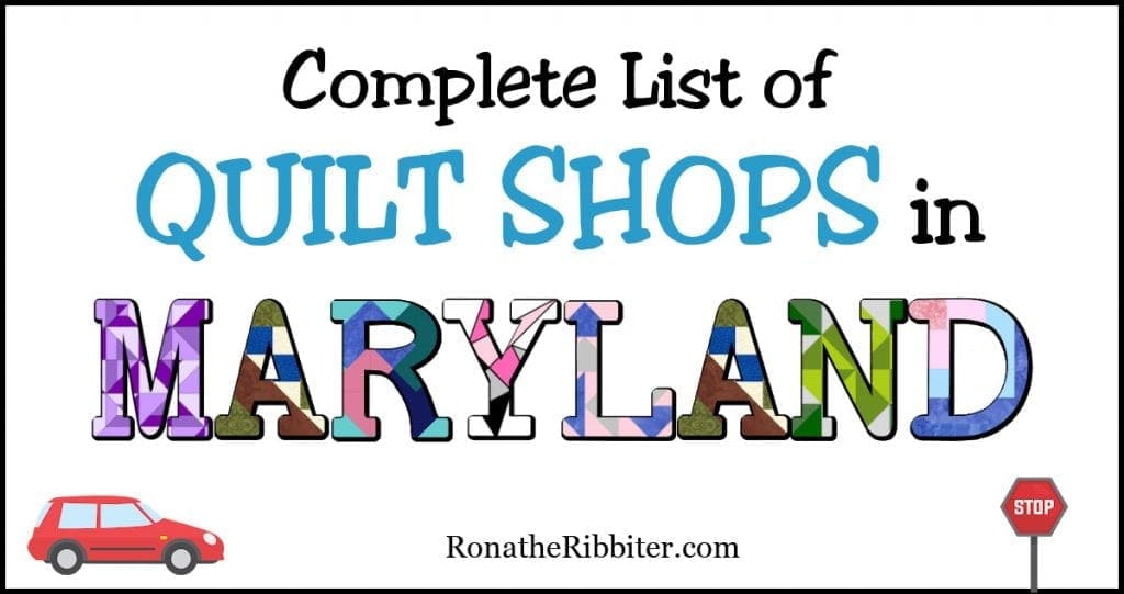 Maryland Quilt Shops