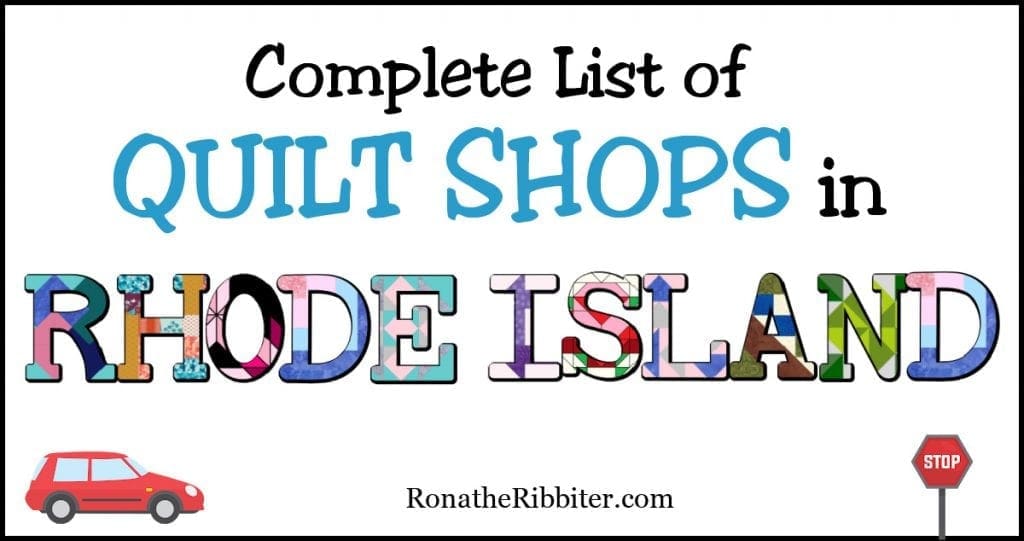 Rhode Island quilt shops