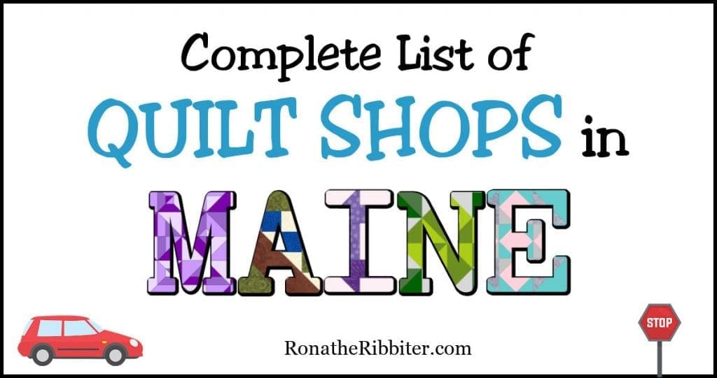 Maine quilt shops