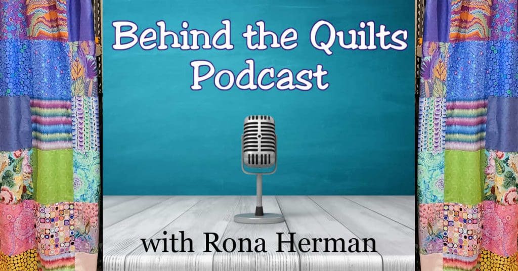 Behind the quilts